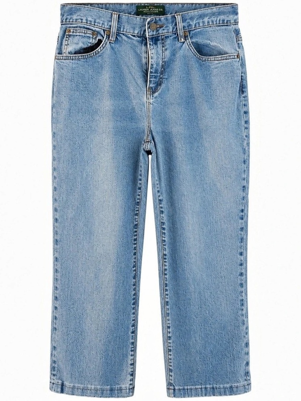 Lauren Ralph Lauren Classic Straight Jeans 12P Mom Jeans High Rise Capri